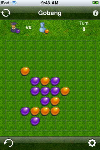 Screenshot Gobang Five in a Row : 五目並べ : 五子棋 : 오목 : 五目 Screenshot Gobang Five in a Row : 五目並べ : 五子棋 : 오목 : 五目